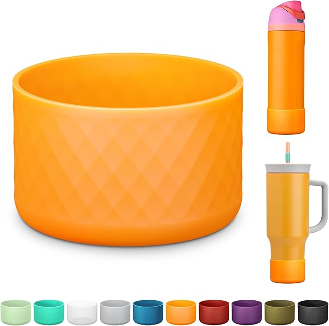 Silicone Boot for Owala Water Bottle 24 oz 32 oz 40 oz, Anti-Slip Protective Sleeve for FreeSip/Twist/Flip Stainless Steel Water Bottles Accessories BEONSKY