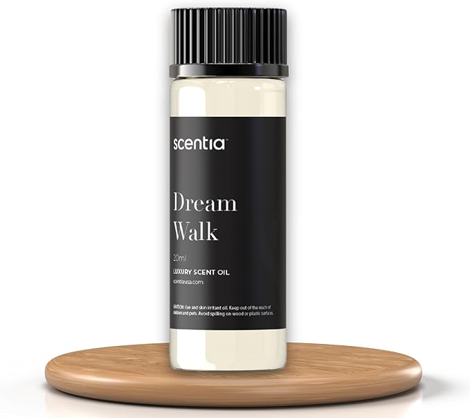 Scentia Hotel Diffuser Oil Inspired by The Hotel Scent - 20 ml 0.67 fl oz - Essential Oil Blend White Tea, Cedarwood & Amber Notes for Aromatherapy Diffusers and Humidifiers - Dream Walk - Bloomnest
