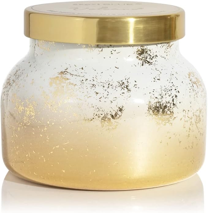 Capri Blue Glimmer Jar Candles - Luxury Holiday Scented Candles for Home - Long Lasting Soy Wax Blend - Scented Holiday & Home Decor - Volcano Signature Petite Jar (8 oz) - Bloomnest