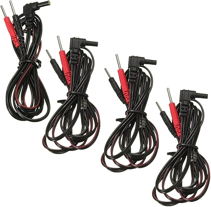 VeniCare 4pcs Replacement for Tens Unit Lead Wires for Intensity 10 Tens 2500 3000 EMS 7500 Twin Stim VeniCare