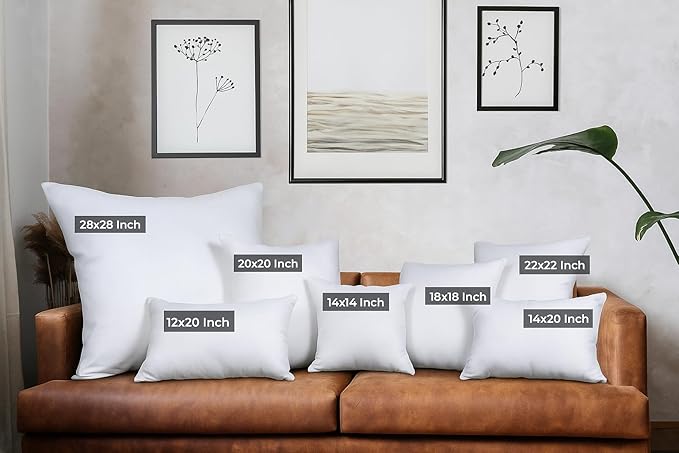Utopia Bedding Throw Pillows Insert (Pack of 4, White) - 28 x 28 Inches Bed and Couch Pillows - Indoor Decorative Pillow - Bloomnest