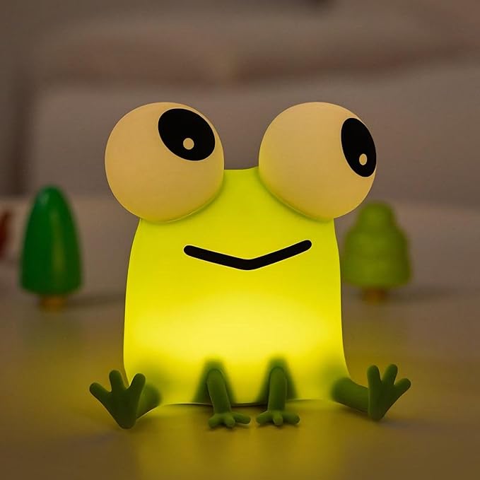 DREAMING MY DREAM Frogs Night Light,Dimmable Silicone Animal Nursery Night Light,Frogs Lamp Decor for Kids Room Bedroom,Birthday Christmas Unique Gift for Kids boy GirlsFrogs - Bloomnest