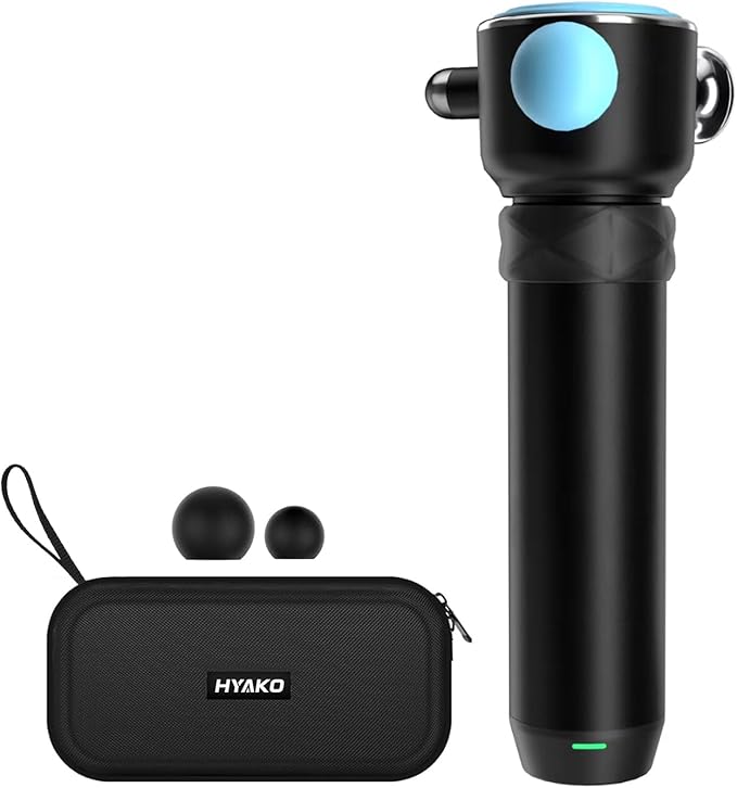 HYAKO Pro R1 Therapy Massager - Handheld Deep Tissue Vibration Massager for Full Body Pain Relief & Fascial limitation & Treats Sensitive Areas | Pressure Point Massage Tool (Upgraded)-Blue - Bloomnest