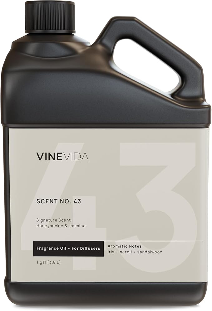 VINEVIDA [128 Fl Oz] Honeysuckle & Jasmine Fragrance Oil for Cold Air Diffusers, Essential Oils for Diffuser Oil Refill & Air Freshener Room Spray - Bloomnest
