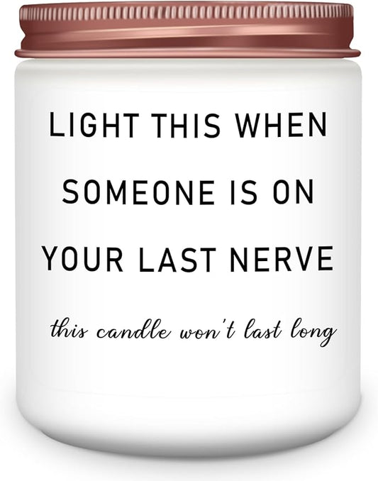 Homsolver Gifts for Women, Best Friend Birthday Christmas Friendship Gifts for Women, Sister, Friend, Mom, Bestie, Her, BFF, Coworker, Unique Woman Gift, Funny Lavender Scented Candle Gift - Bloomnest