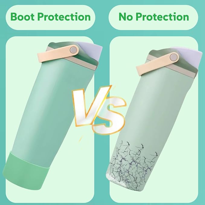 Silicone Boots Compatible with Owala 30oz & 40oz FreeSip Sway Bottles – Non-Slip, Scratch-Resistant Protective Sleeve KPWIN