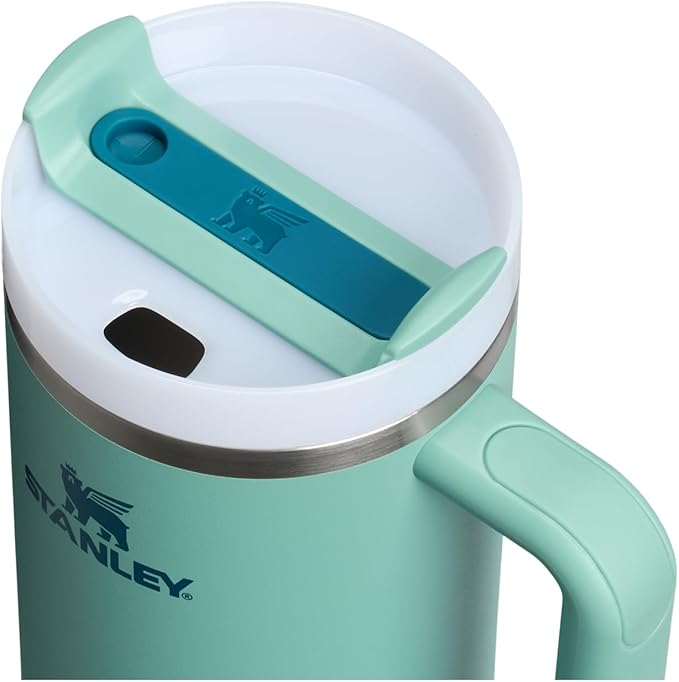 STANLEY Quencher H2.0 Tumbler with Handle and Straw 40 oz | Flowstate 3-Position Lid | Cup Holder Compatible for Travel | Insulated Stainless Steel Cup | BPA-Free | Spring Green Stanley