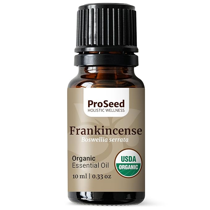 ProSeed Organic Essential Oil – Steam Distilled for Aromatherapy, Calm & Skin Care – Non-GMO, Handmade 10ml (0.33oz) (Frankincense) - Bloomnest