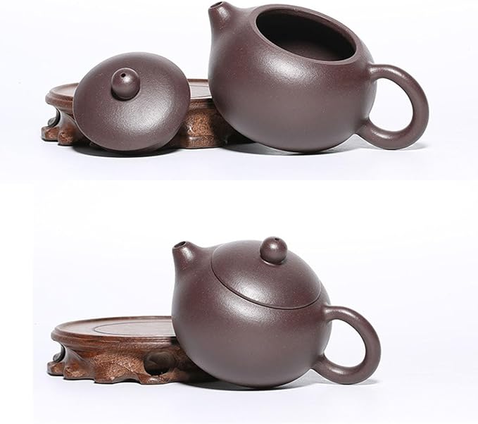 Xishi Teapot 6oz Chinese Yixing Zisha Clay Pot Ceramics Purple Sand Mud Kungfu Tea Maker Set Kettle 9 Hole Filter (purple 180ml) - Bloomnest