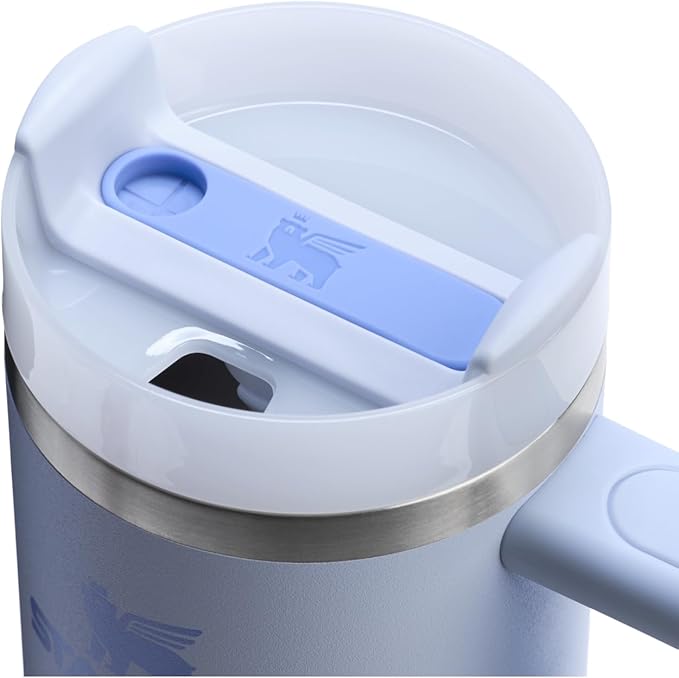 Stanley Quencher H2.0 Tumbler with Handle and Straw 14 oz | Flowstate 3-Position Lid | Cup Holder Compatible for Travel | Insulated Stainless Steel Cup | BPA-Free | Dew Drop