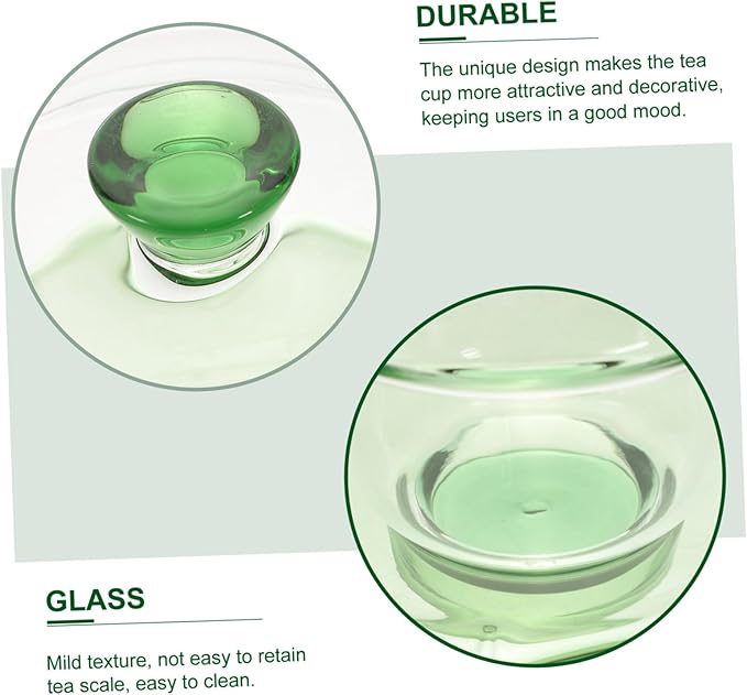 Zerodeko Glass Chinese Tea Bowl with Lid Decorative Tureen Teacup for Brewing Scented and Green Tea Easy-clean Transparent for Home - Bloomnest