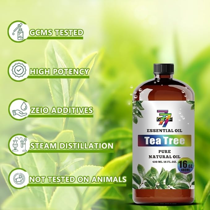 Tea Tree Essential Oil (16 oz/480 ml) — Tea Tree Oils for Aromatherapy, diffusers, humidifiers, Home fragrances, DIY Skin Care, Soap Making, DIY Candle, Yoga, and Meditation - Bloomnest