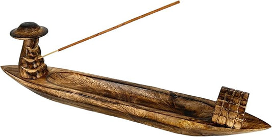 S.B ARTS Incense Holder for Sticks, Insence Stick Holder Ash Catcher for Table Decorations and Gifting - Wooden Incense Tray for Sticks - Home Decor Gifts (11" x 2.15" x 1") - Bloomnest