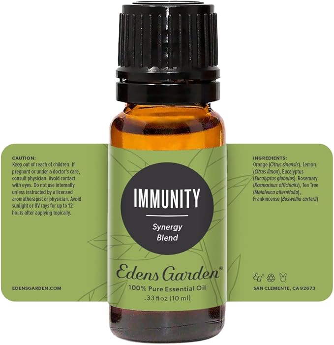 Edens Garden Immunity Essential Oil Blend- 100% Pure Premium Grade, Undiluted, Natural, Therapeutic, Aromatherapy, The Best for Diffusing, Skin, Laundry, Humidifiers 10 ml (.33 fl oz) - Bloomnest