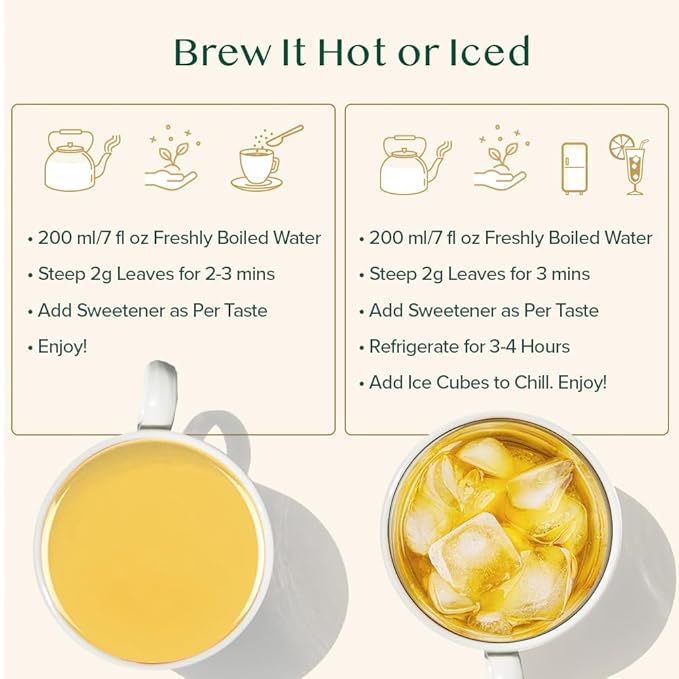 VAHDAM, Himalayan Pearls Green Tea Loose Leaf | 3.53 Oz (50 Cups) High Elevation Grown Green Tea Leaves From Himalayas | Pure Unblended Single Origin Green Loose Leaf Tea | Vacuum Sealed - Bloomnest