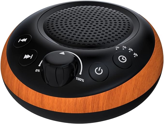 Sound Brown Noise Machine White Noise Machine Nonstop 30 Soothing Sounds Sound Therapy for Baby Kids Adults Sleep Machine 36-Level Vol Auto-Off Timer Memory Function for Home Travel Office - Bloomnest