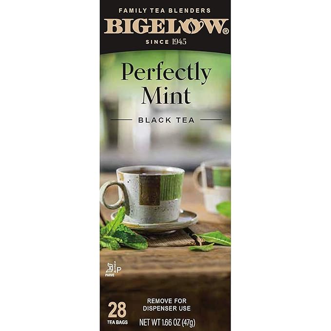 Bigelow Tea Bags, Plantation Mint, 28-Count Boxes (Pack of 6) - Bloomnest