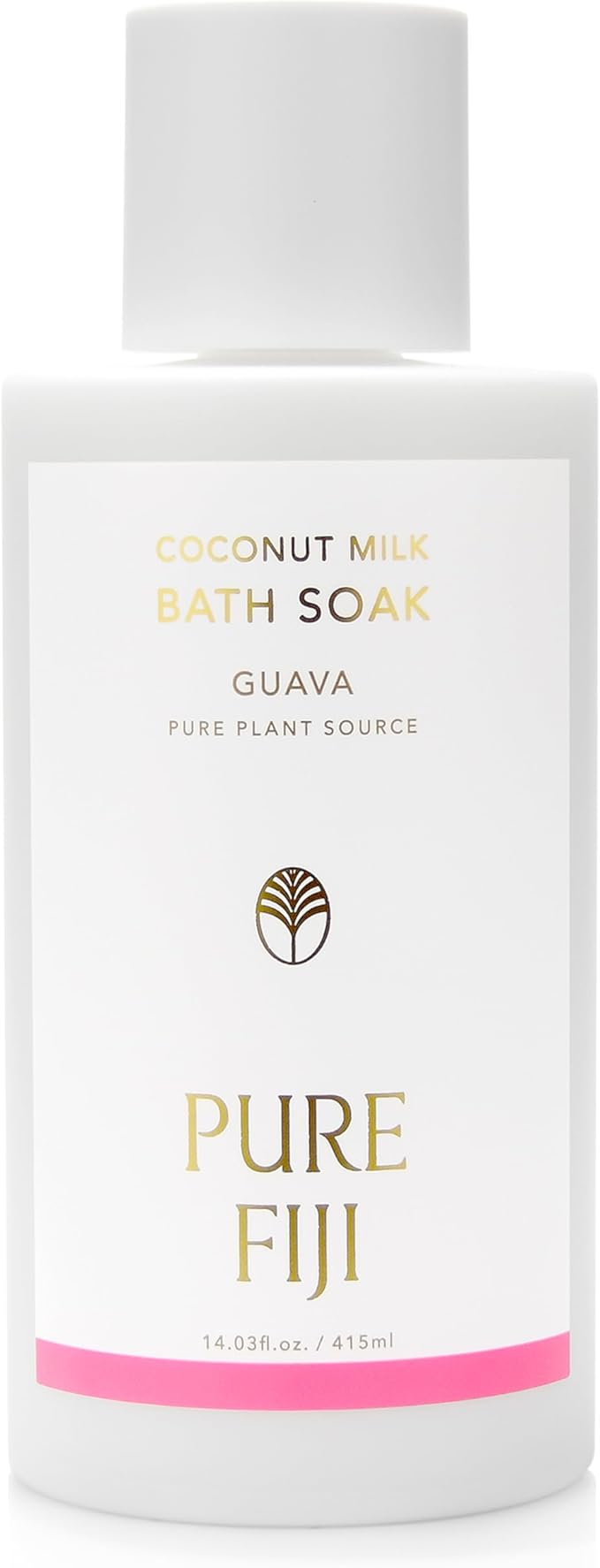 Pure Fiji Coconut Milk Bath Soak, Guava (14oz/415ml)