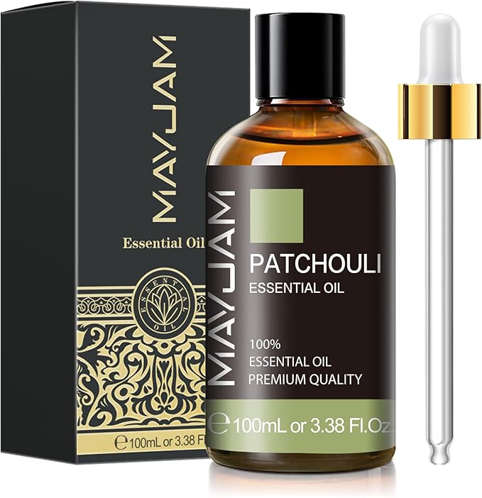 Patchouli Essential Oil, MAYJAM 3.38FL.OZ Essential Oils, Use with Aromatherapy Diffuser, During Yoga, Massage, Bath, Patchouli Oil for Skin - Bloomnest