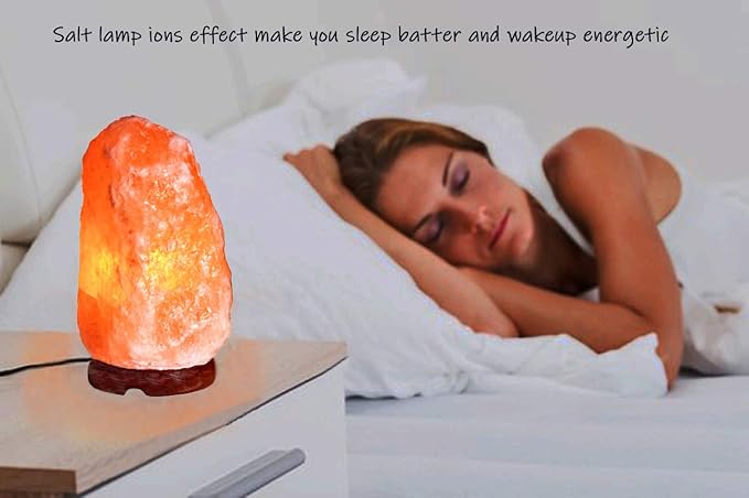 LN-09 Natural Himalayan Crystal Rock Sea Salt Lamp Air Purifier 19~25 lbs, Hymilain Pink Large Lamps, Night Light, UL Listed Cord w/Dimmer Control Switch, Quality Gift Packaging - Bloomnest