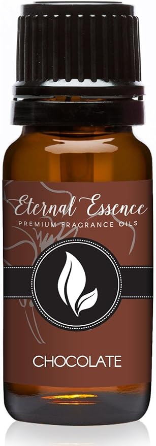 Eternal Essence Oils Chocolate Premium Grade Fragrance Oil - Vegan Fragrance Oil in Safe Amber Glass - All Phthalate Free Scented Oil Perfect for Candles, Soaps, Air Fresheners and More (10 ml) EternalEssenceOils