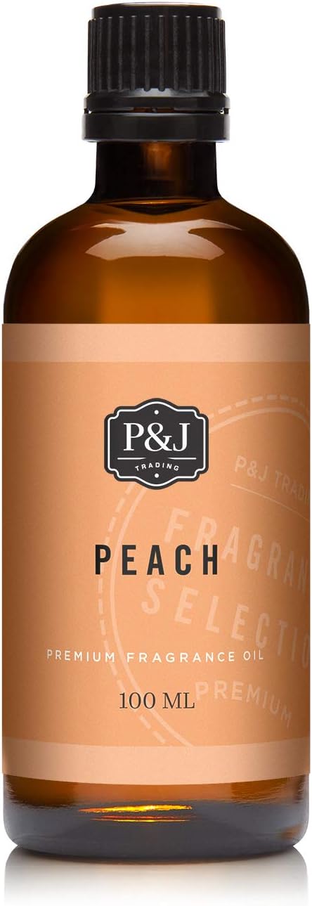 P&J Fragrance Oil | Peach Oil 100ml - Candle Scents for Candle Making, Freshie Scent, Soap Making Supplies, Diffuser Oil Scents PJTrading