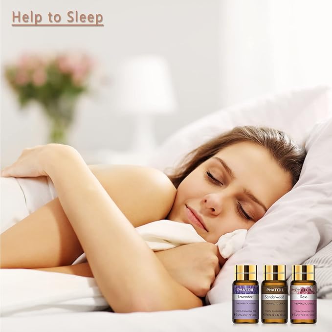 PHATOIL Essential Oils Gift Set 15 x 5ml, Pure Essential Oil Aromatherapy Oil for Skin Care, Hair Care, Bath, Ideal for Humidifier, Diffuser, Relax - Bloomnest