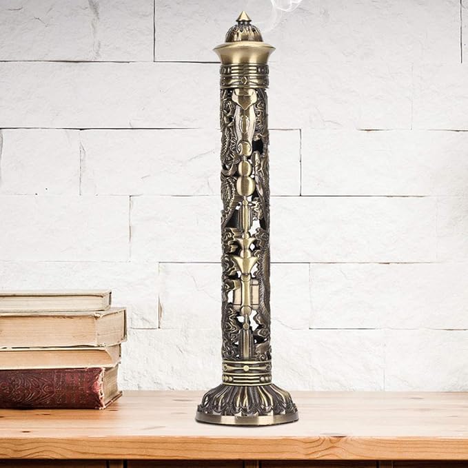 Dragon Phoenix Charcoal Incense Incense Holder, Dragon Incense ——Relief Craft Ornaments, Incense Stick Holder, Room Vertical Incense Holder for Aromatherapy Home Decor Office - Bloomnest