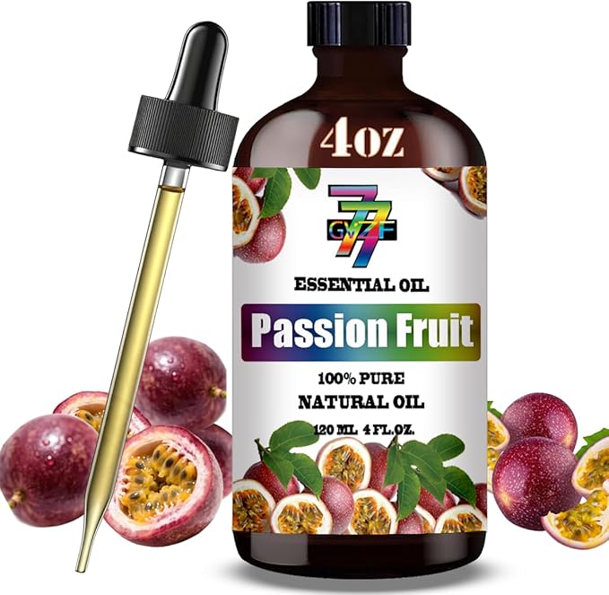 Passion Fruit Essential Oil (4 oz/120 ml) — Passion Fruit Oils for Aromatherapy, diffusers, humidifiers, Home fragrances, DIY Skincare, soap Making, DIY Candle, Relaxation, Yoga, and Meditation - Bloomnest