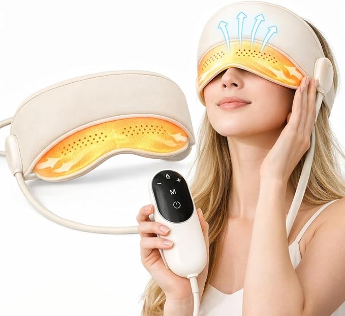 YETEE Head Massager with Heat,Head Massager for Headaches, Eye and Scalp Massager, Comfort Focused Massage Device, 3 Heat Levels, 4 Massage Modes, 6 Airbag Massage Zones Bloomnest