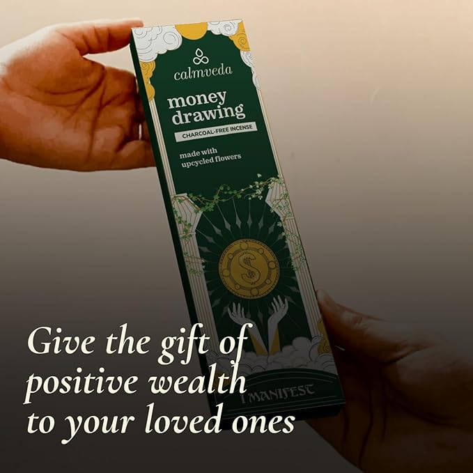 Attract Money Incense Sticks - for Manifestating Abundance (80+ Sticks) with Aventurine Crystal Keychain for Unlocking Wealth | Spicy Aroma of Cinnamon Incense & Clove