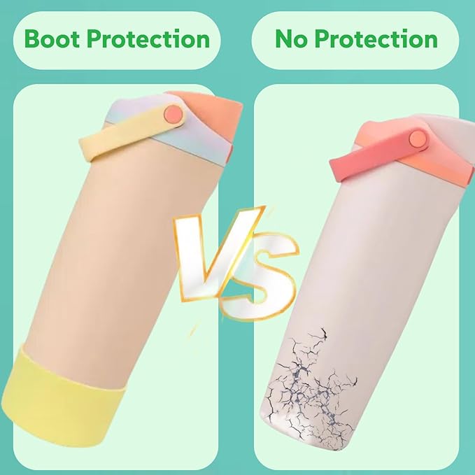 Silicone Boots Compatible with Owala 30oz & 40oz FreeSip Sway Bottles – Non-Slip, Scratch-Resistant Protective Sleeve KPWIN