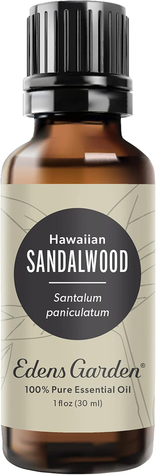 Edens Garden Sandalwood- Hawaiian Essential Oil- 100% Pure Premium Grade, Undiluted, Natural, Therapeutic, Aromatherapy, The Best for Diffuser, Skin, Face, Kid Safe 30 ml (1 fl oz) - Bloomnest