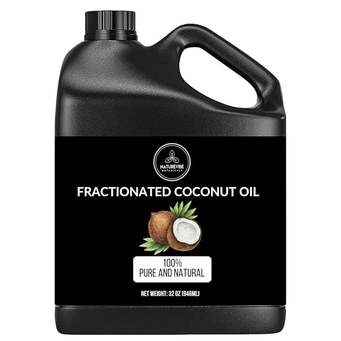 Naturevibe Botanicals Fractionated Coconut Oil 32 Ounces | 100% Pure and Natural | Great for Skin Care and Hair Care - Bloomnest
