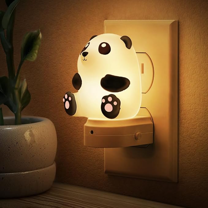 L LOHAS LED Night Light for Kids, 3D Cute Night Light Plug in, Dusk to Dawn Nursery Night Lights, RGB+Soft White 3000K, 3 Lighting Modes, Room Decor, Children - Bloomnest
