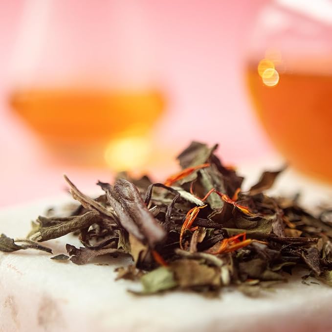Organic Positively Tea Company, White Champagne Raspberry White Tea, Loose Leaf, 16 Ounce - Bloomnest
