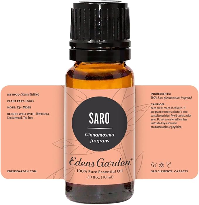 Edens Garden Saro Essential Oil- 100% Pure Premium Grade, Undiluted, Natural, Therapeutic, Aromatherapy, The Best for Diffuser, Candle, Hair, Humidifiers 10 ml (.33 fl oz) EdensGarden