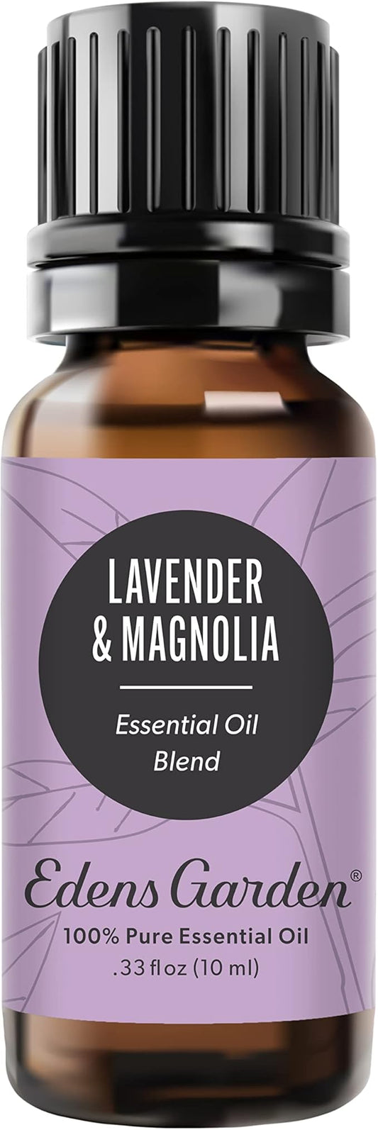 Edens Garden Lavender Magnolia Essential Oil Blend- 100% Pure Premium Grade, Undiluted, Natural, Therapeutic, Aromatherapy, The Best for Diffusing, Skin, Candle, Laundry 10 ml (.33 fl oz) EdensGarden