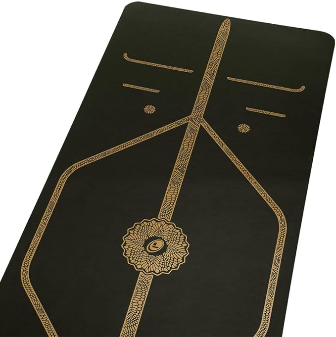 Liforme Travel Yoga mat – Patented Alignment System, Warrior-Like Grip, Non-Slip, Eco-Friendly, Ultra-Lightweight and Sweat Resistant, Made with Natural Rubber