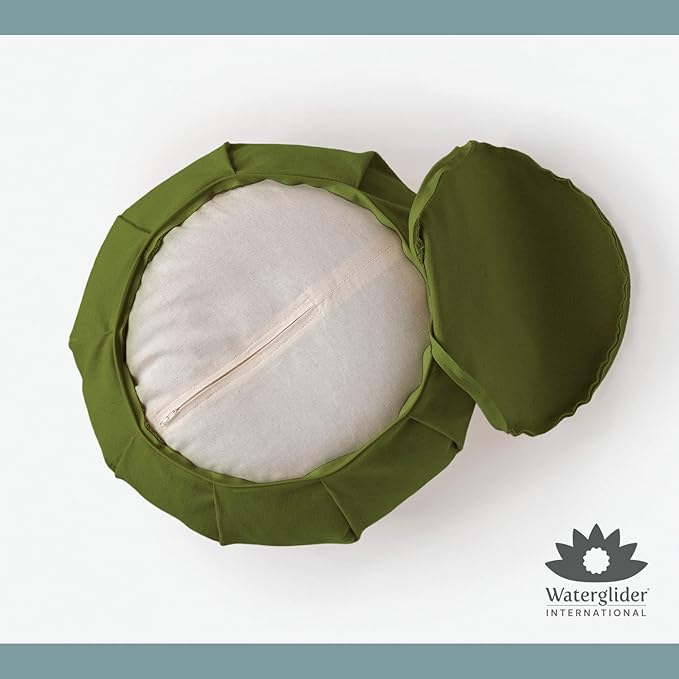 Zafu Meditation Cushion - Eclipse line - Removable Cover and Buckwheat Fill