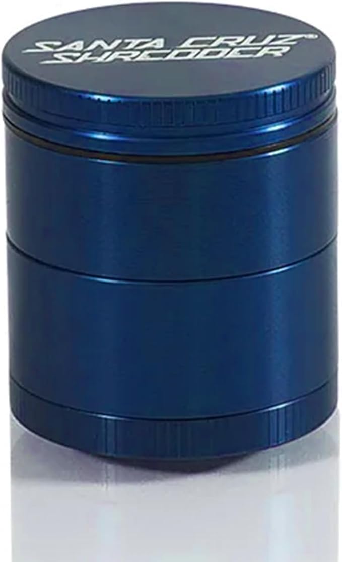 Santa Cruz Shredder Metal Spice Grinder Made in USA (Small (1.7 Inch), Blue) - Bloomnest