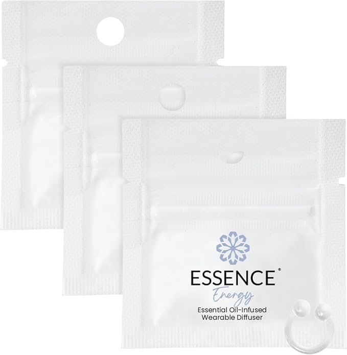 Essence Wearable Aromatherapy Nasal Diffuser – Energy Blend Essential Oil Nose Ring – Personal Scent Clip for Travel, Work & Everyday Use – Made in USA (3 Pack) - Bloomnest