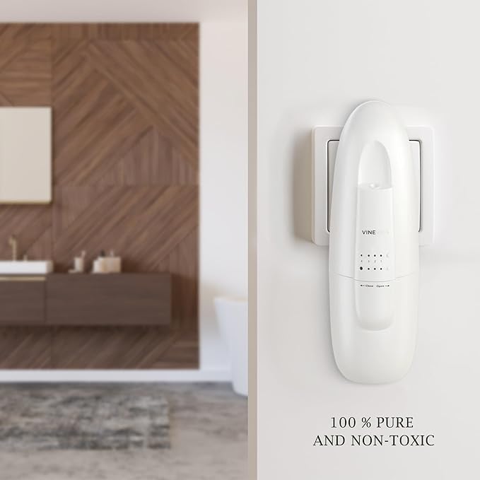 VINEVIDA Waterless Diffuser and 3 Top Selling Hotel Fragrance Oils - Essential Oil Diffuser for Home - Room Fragrance Air Diffuser [White Aroma Diffuser] - Bloomnest