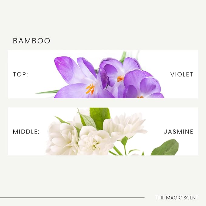 The Magic Scent Bamboo Diffuser Oil - Hotel & Home Luxury Scents Inspired by The Four Seasons, Bora Bora - Diffuser Oil Scents for Home Designed for Use in All Diffusers - 8.5 fl oz, 250 mL - Bloomnest