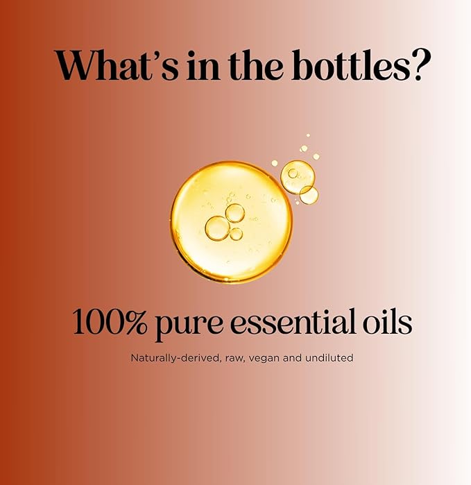 Pure Essential Oil Set for Diffuser - Aromatherapy Essential Oils for Diffusers for Home Travel and Self Care with High Grade Essential Oils for Hair Skin and Nails - Oil Diffuser Essential Oils Set - Bloomnest