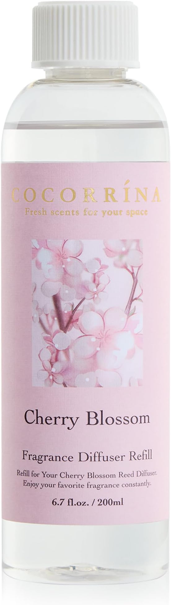 COCORRÍNA Refill - Cherry Blossom 6.7 Fl.oz Reed Diffuser Refill for Home Fragrance - Bloomnest