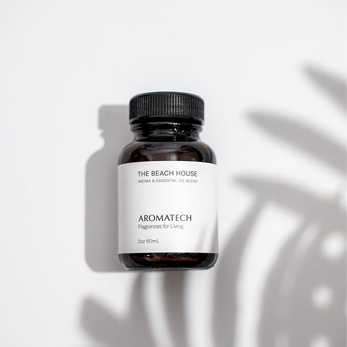 AromaTech The Beach House Aroma Essential Oil Blend: Luxury Hotel Inspired Aromatherapy with Bergamot, Coconut Milk & Sandalwood for Ultrasonic Diffusers & Nebulizers - 4 fl oz, 120 mL - Bloomnest