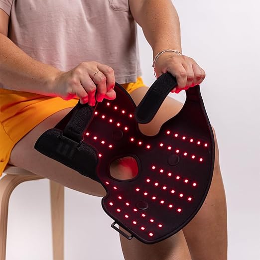Fringe Red Light Therapy for Body, with Vibration Massage, Use Anywhere, Knee, Elbow, Foot, Hand & Ankle, Both Red 660nm and Infrared 850nm, 360 LED Lights, Sports Recovery JoinFringe