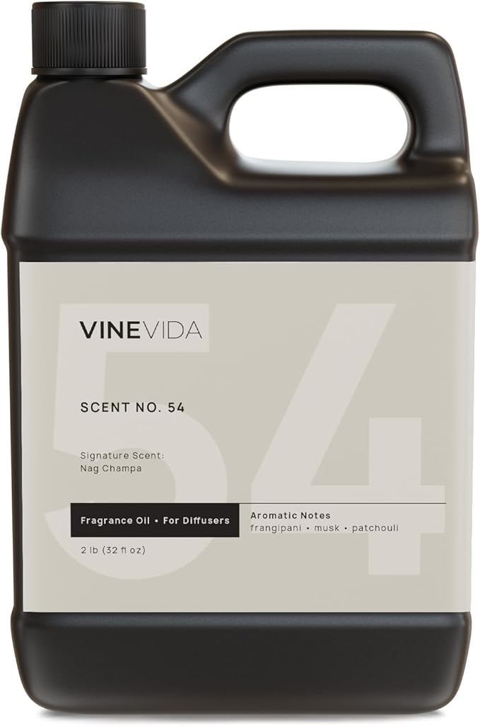 VINEVIDA [32 Fl Oz] Nag Champa Fragrance Oil for Cold Air Diffusers, Essential Oils for Diffuser Oil Refill & Air Freshener Room Spray - Bloomnest