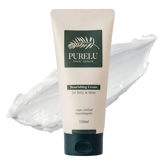 PURELU Baby Deep Moisturizing Cream with Shea Butter & Ceramides for Sensitive Skin, Baby Skin Care, Hypoallergenic Fragrance Free Vegan (5.07 Fl Oz) - Bloomnest